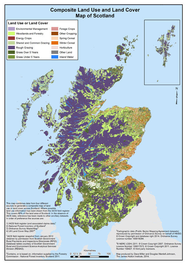 Greenspace Data The James Hutton Institute - i responsibilities for land use sectors such as forestry or agriculture