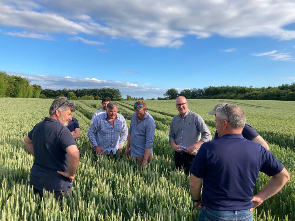 Sharing solutions and challenges experienced through peer to peer exchange with Irish farmers during cross visit.